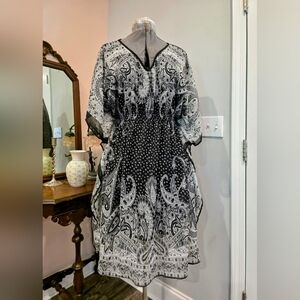 NWT 3X Kaftan Style Knee-Length Dress